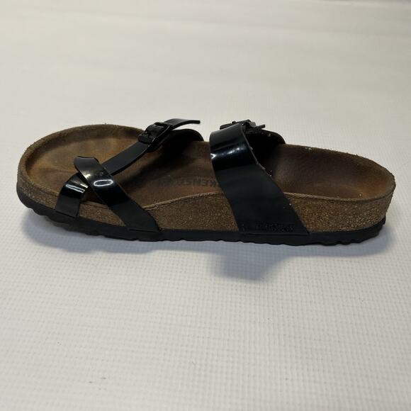 Birkenstock Mayari Black Toe Loop Sandals Womens Size 38 L7 M5 - Picture 2 of 12